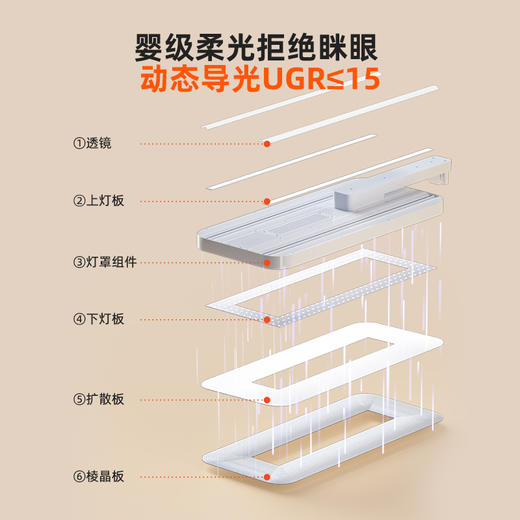 【大路灯】孩视宝立式全光谱LED儿童学生学习阅读护眼大路灯E5B-130W-RS 商品图3