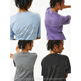 CryingCenter 星星logo镭射冲孔撞色运动速干短袖 哭喊中心