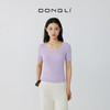 东黎 • 岛屿假日—万能公式 桑蚕丝山羊绒女士春夏精纺方领女短袖 4080 商品缩略图2