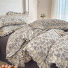 自然醒A类双层纱撞色蕾丝花边四件套法式全棉公主风碎花床上被套床单床品三件套JY 商品缩略图6