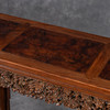 清	红木三镶瘿木透雕灵芝纹书卷式琴桌 商品缩略图4