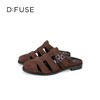 Dfuse迪芙斯2025夏季新款包头拖鞋条带镂空穆勒拖平底博肯凉拖DFD2110042 商品缩略图12