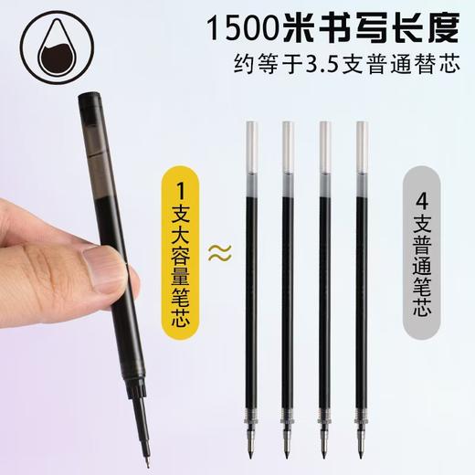 【一支顶4支！刷题神器来了🐂】晨光大墨王✍️速干不晕染，1500米超长书写📏让作业轻松到底！大墨王来啦  晨光AGPJ9001水笔0.5大墨王系列按动ST笔头 速干油墨按动中性笔 商品图1