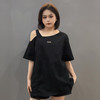 NC吊带露肩小标短袖T恤50419（黑）夏季952011450321 商品缩略图0