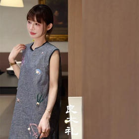 【现货】良木礼亚麻背心裙（25-80）