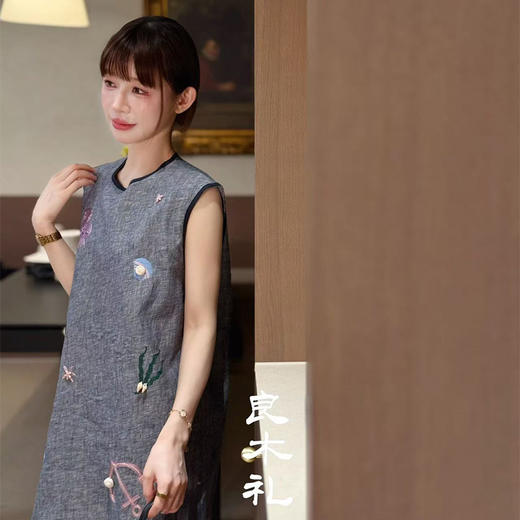 【现货】良木礼亚麻背心裙（25-80） 商品图0