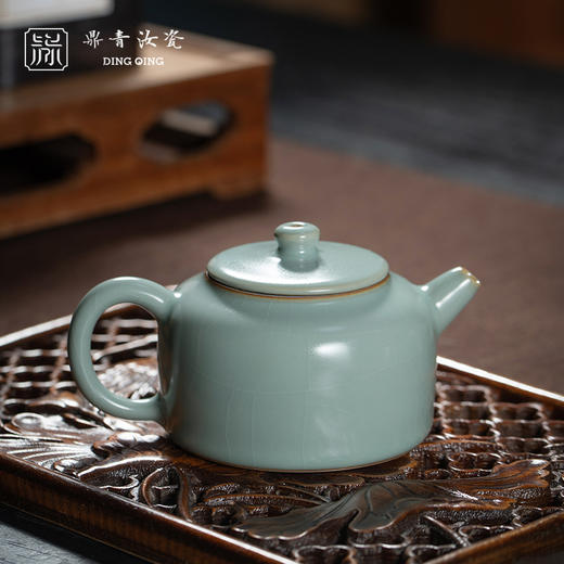 问鼎鼎青系列井栏壶 商品图0