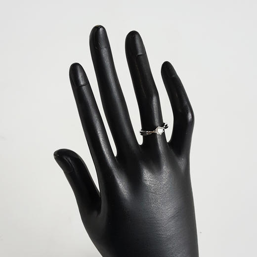 【天然正品】ENZO AU750白金时尚经典款六爪0.34克拉钻石戒指F-VVS1-2EX-VG 13号（戒圈可改）女士现售价：4680！160425TJ09 商品图9