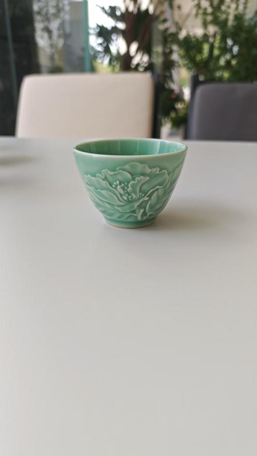 茶花盅之二（梅子青） 商品图0