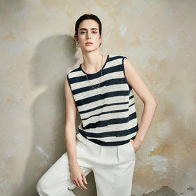 棉仓362635019-初棉棉麻粗织无袖宽松背心