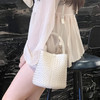 【预售3天】2025新款女包手工编织包包百搭纯色水桶包女士休闲单肩斜挎包CN1666 商品缩略图2