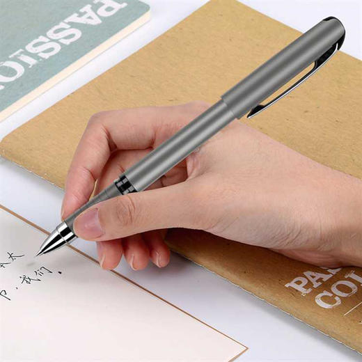 得力S26中性笔0.7mm子弹头/黑色** 商品图3