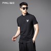 PINLI品立2025夏季新款贴布绣小狗修身POLO衫商务休闲短袖男上衣BG252112086 商品缩略图3