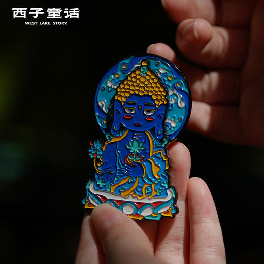 【灵隠景区直发】西湖文创旅游纪念品冰箱贴四季流沙冰箱贴苏堤春晓磁贴冰箱贴 商品图5