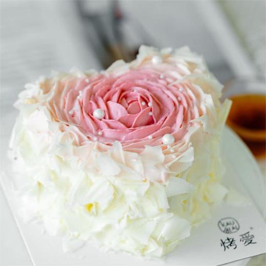 烤爱·生日蛋糕系列·粉色心形渐变玫瑰·水果奶油·聚会生日节日【仅限深圳同城配送】 商品图4