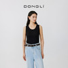 东黎 • 岛屿假日—空气动力 桑蚕丝山羊绒女士春夏抽条U领背心 2077 商品缩略图5