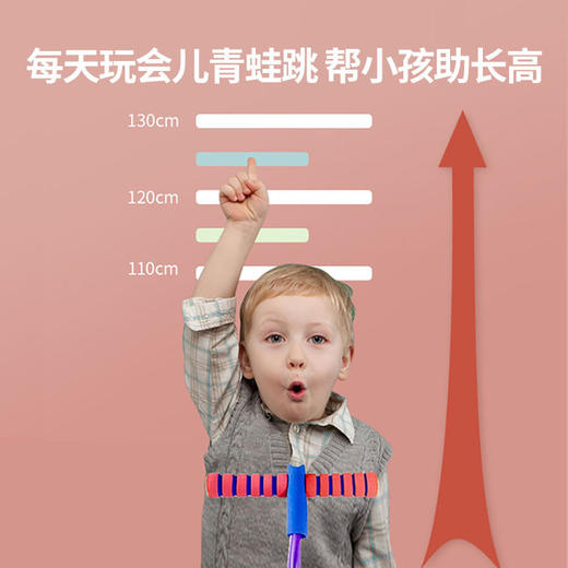 【每天50跳，孩子长高高~】闪光儿童有声青蛙跳玩具 宝宝蹦蹦跳跳杆 娃娃跳运动玩具-QQ 商品图2