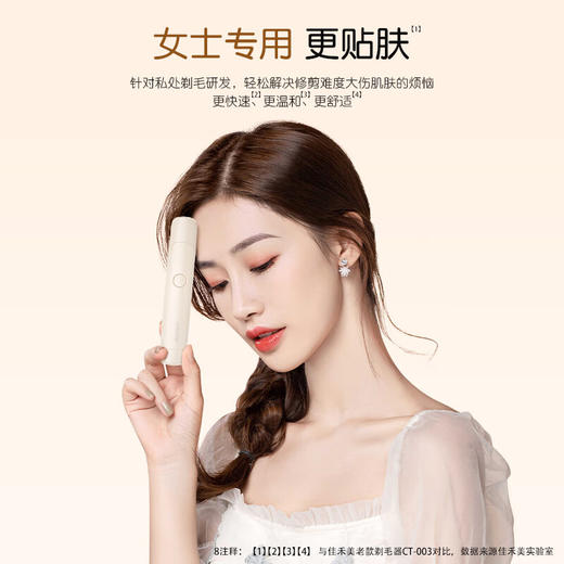 佳禾美（JIAHEMEI）电动剃毛器私处刮毛器男女士专用腋毛脸部脱毛机阴部剃毛器刮毛刀女生私密处毛发修剪器脱毛仪神器 升级双头剃毛器1支【干湿两用+充电款】 商品图7