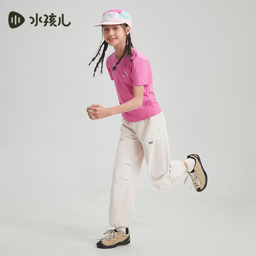 水孩儿童装女童速干裤子夏季新款儿童弹力运动裤大童透气长裤 商品图4
