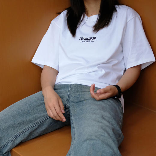 「独白」系列 白色T短袖恤 /「破产书店」系列  黑色T恤 纯棉落肩夏天宽松显瘦 OWSPACE 商品图4