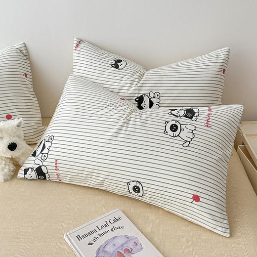 自然醒居家全棉ins风床上四件套北欧纯棉100简约床品男床单人被套床笠宿舍三件套NH150 商品图12