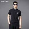 PINLI品立2025夏季新款贴布绣小狗修身POLO衫商务休闲短袖男上衣BG252112086 商品缩略图2