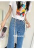 G09213#抽绳牛仔老爹裤 商品缩略图2