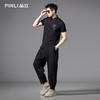 PINLI品立2025夏季新款烫钻短袖修身POLO衫商务休闲翻领男体恤衫BG252112088 商品缩略图1