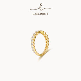 【毛晓彤&万妮达同款】Lagomist拿铁系列 | 金/银砂糖网球戒指（港码12-14）