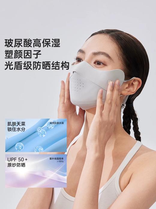 VVC玻尿酸冰晶口罩女2025夏季新款护眼角防紫外线薄骑行遮阳面罩VGA5S710 商品图1
