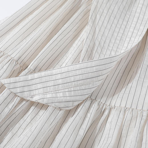 谜底连衣裙无袖女2025夏新品复古风通勤拼接合身X型长裙252ML0606 商品图3