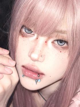 Serltyca 日抛 六片 仿真人偶灰 直径14.2mm着色13.7mm