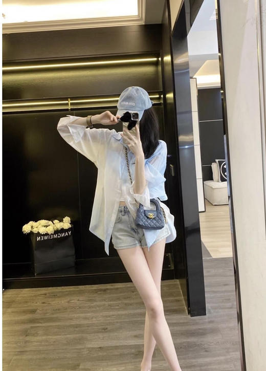 Chanel mini 灰金 kelly 手提包 商品图2