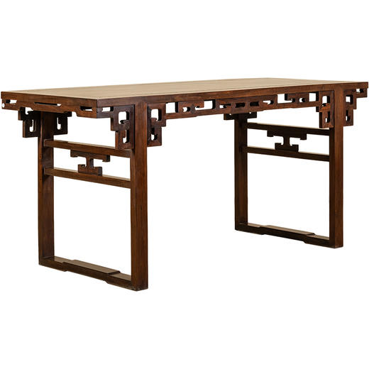 清	红木攒接拐子纹画案 商品图5