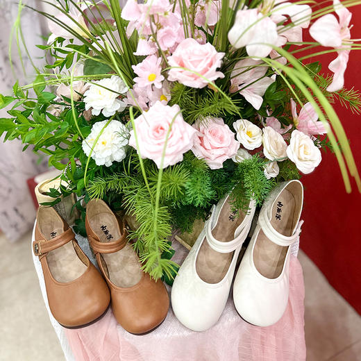 内联升女鞋女式牛皮休闲鞋4310C 商品图1