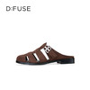 Dfuse迪芙斯2025夏季新款包头拖鞋条带镂空穆勒拖平底博肯凉拖DFD2110042 商品缩略图10