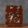 清早期	黄花梨百宝嵌多子多福多寿三多图平顶官皮箱 商品缩略图3