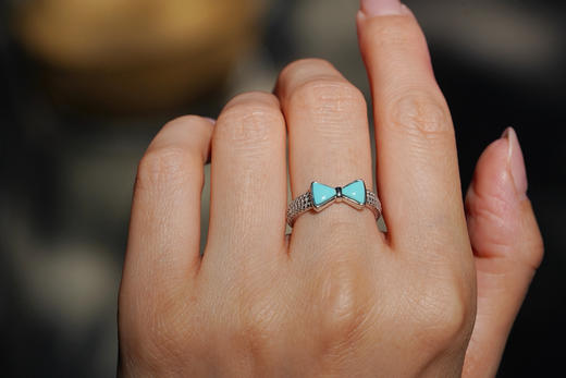 月历银｜“在逃公主”绿松戒指 商品图4