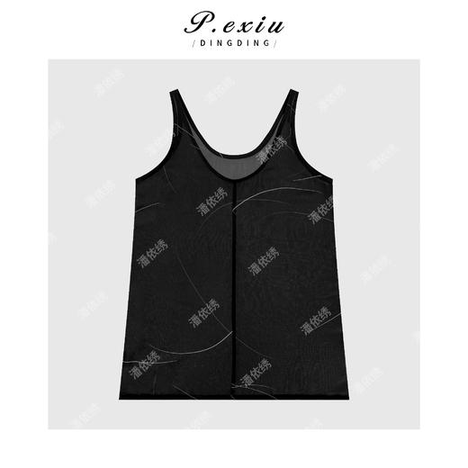 【巴黎美术馆】松弛感艺术线条背心半身裙套装W-62950 商品图2