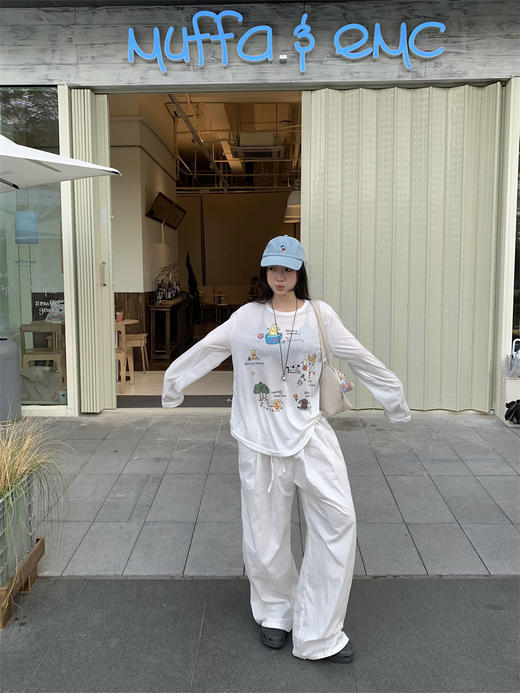 <曾小咸推荐> 彩绘卡通长袖罩衫T  商品图8