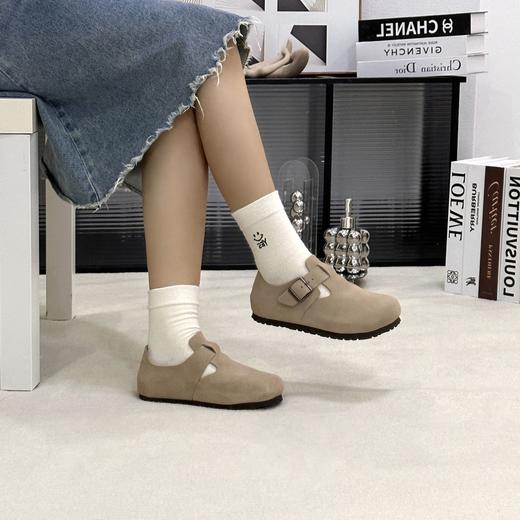 优选丨【ADNEERUGG复古勃肯半拖/全包】人体工学EVA鞋底 鞋面头层小牛皮 暴走不累脚 百搭不挑人 商品图7