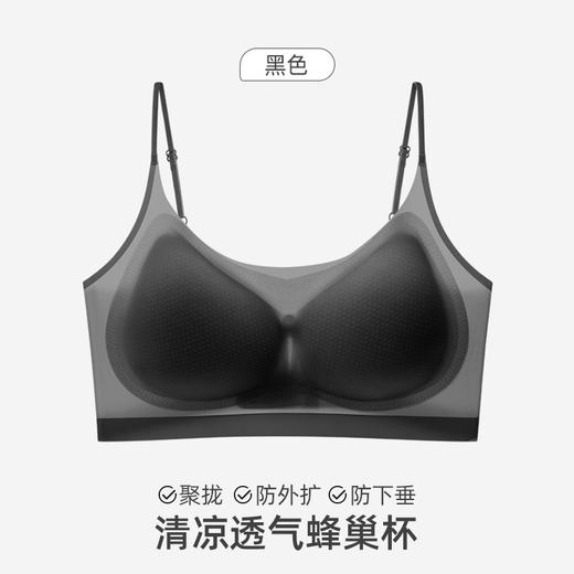 【冰丝排扣文胸】轻薄超薄文胸内衣冰丝胸罩女无痕背心式小胸聚拢夏季 商品图6