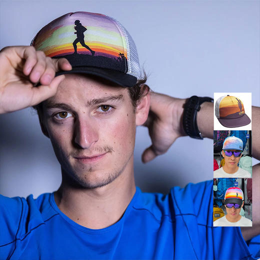 美国UD 户外轻量透气网面跑步帽安东纪念款卡车帽男女越野遮阳帽 商品图0