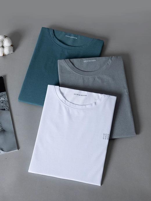 【冰丝速干防晒】SCHIESSER舒雅男士速干吸湿冰丝防晒圆领短袖上衣39/25048U 商品图2