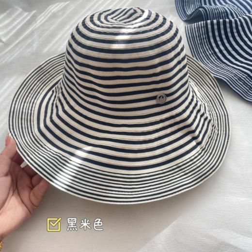 💕姐妹们！挖到宝了！最近入手的这顶🤩 【法式复古经典条纹大帽防晒帽】 ，🌈戴上直接变身巴黎街头的氛围感美人👒，被 N 个路人追着问链接！ 商品图4