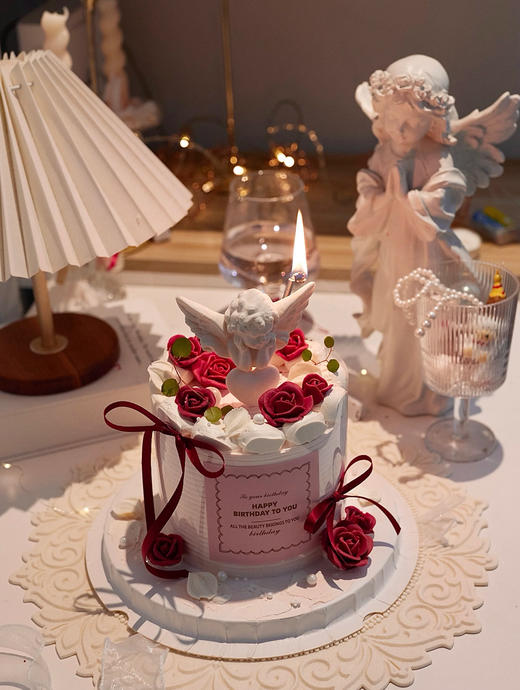 天使玫瑰蛋糕 商品图0