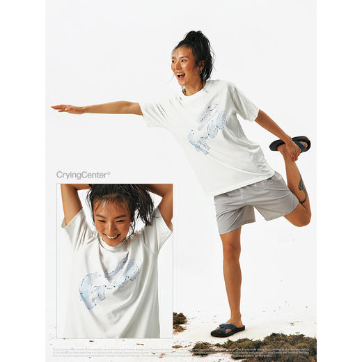 CryingCenter 永久凉感Free自由笔迹涂鸦短袖 哭喊中心 商品图2