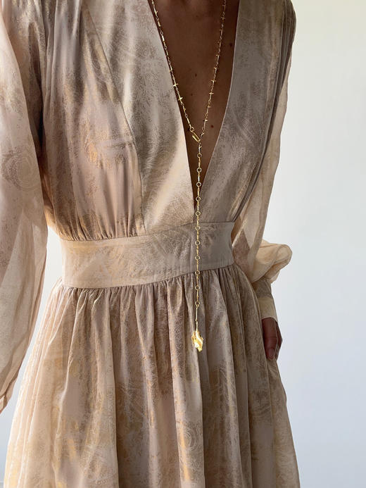 CG｜Kim Dress 深V长袖连衣裙［ 金 ] 商品图6