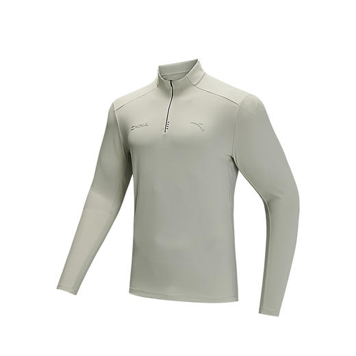 【M断码】安踏加绒长袖卫衣男士冬季新款半拉链立领跑步运动上衣152447410N【库存有限，如无货将做退款，介意慎拍！】 商品图0