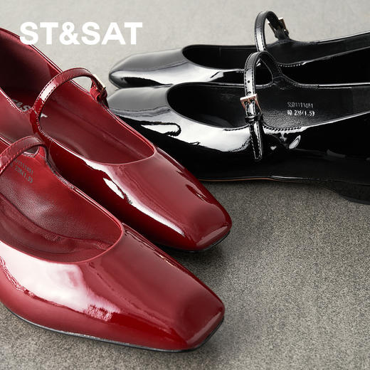 【赫本风】星期六轻奢优雅低跟玛丽珍SSD1111481 商品图8